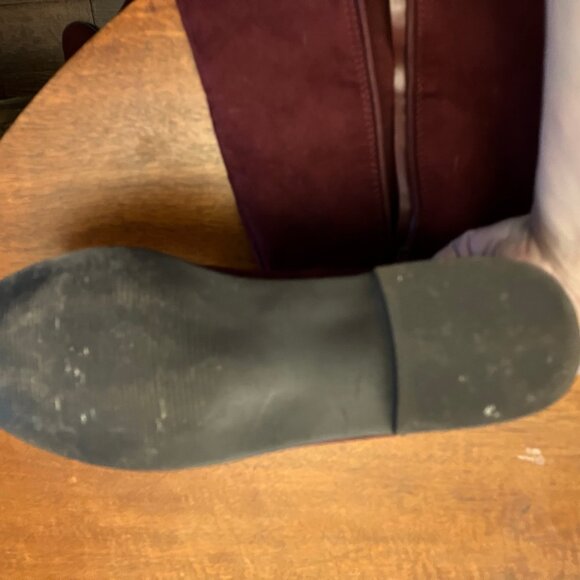 Red Over the Knee Boots Wide Shaft - Picture 11 of 11